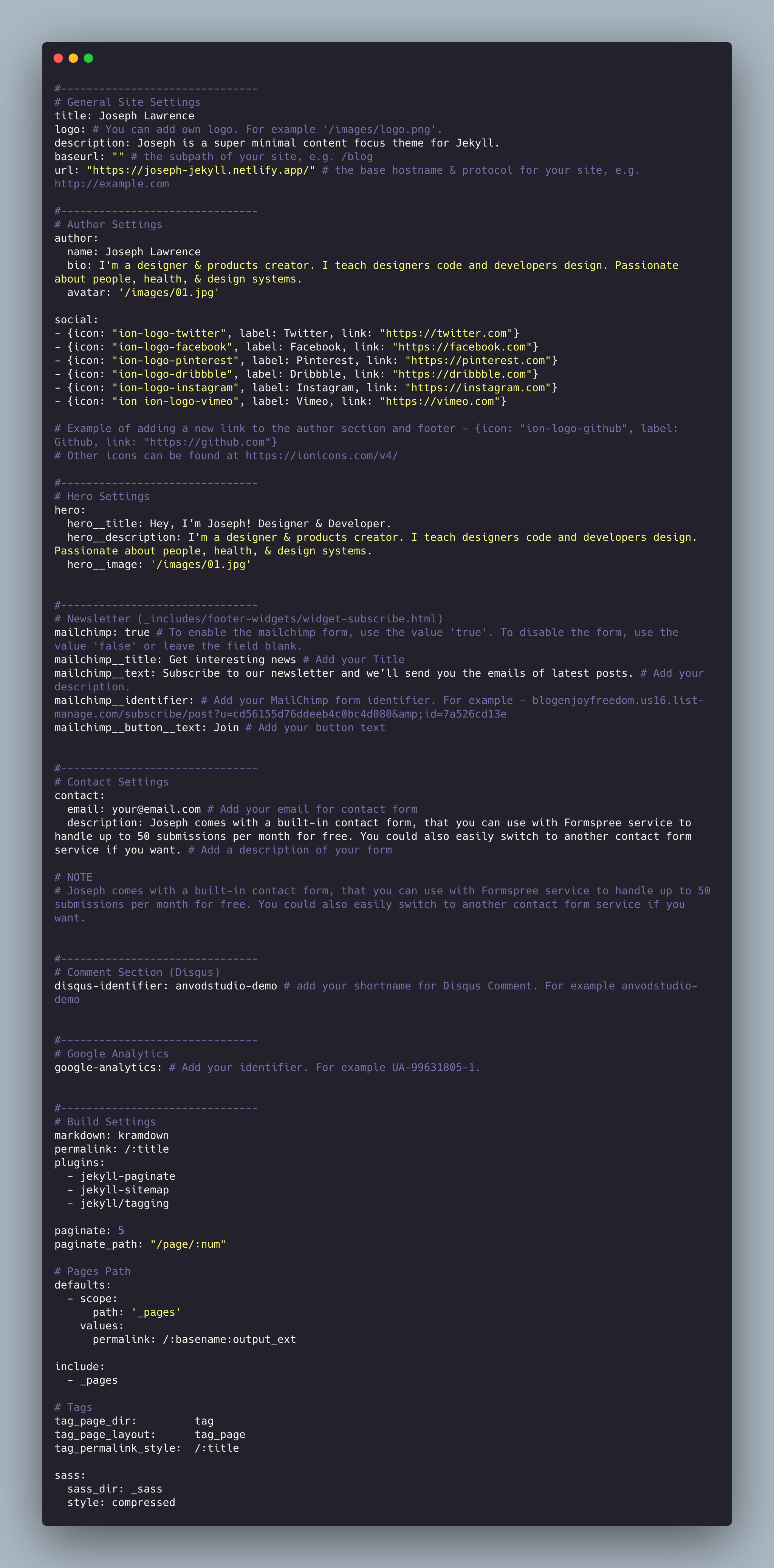 config